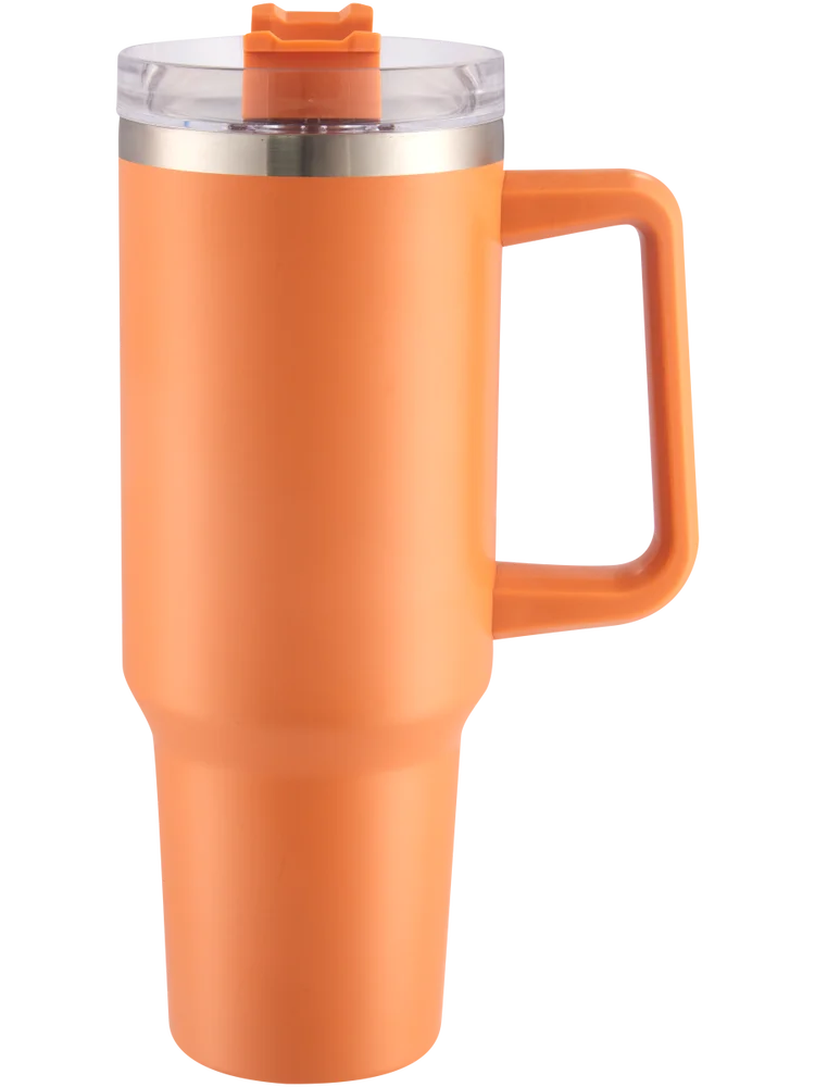 Orange Stainless Steel Drinking Bottle 1 Litre
