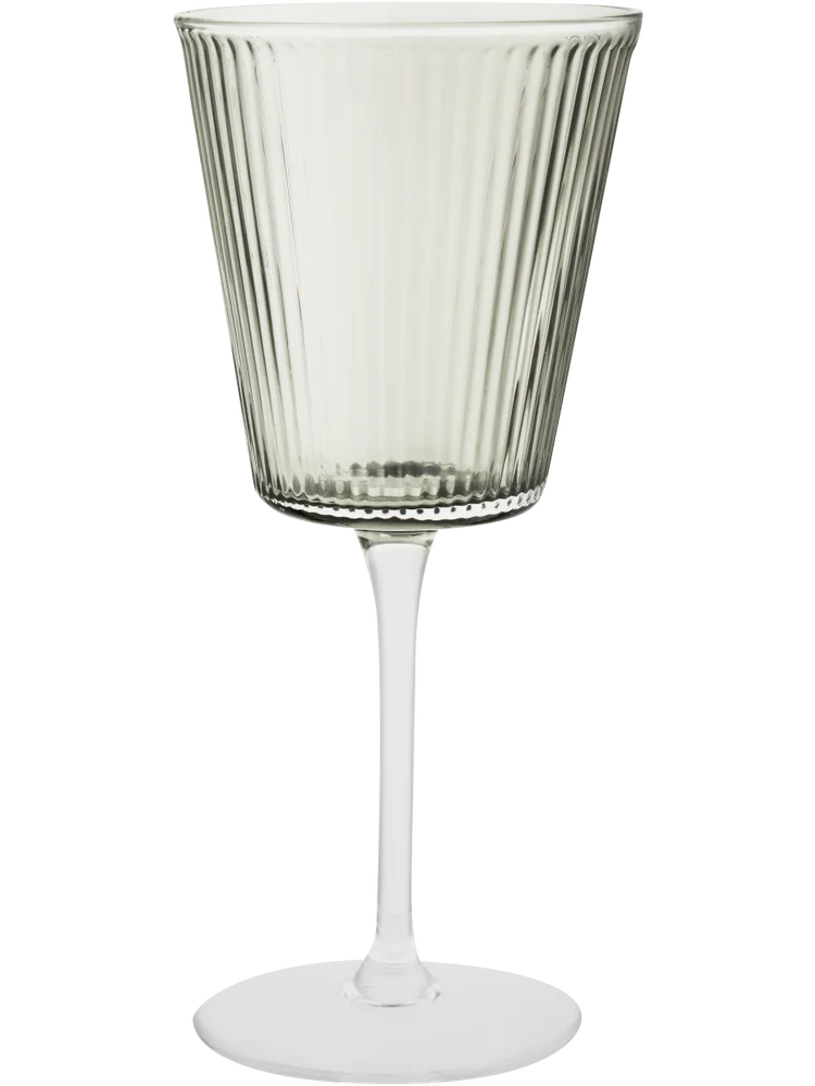Stem Ribbed Wine Glass 8x7x19cm