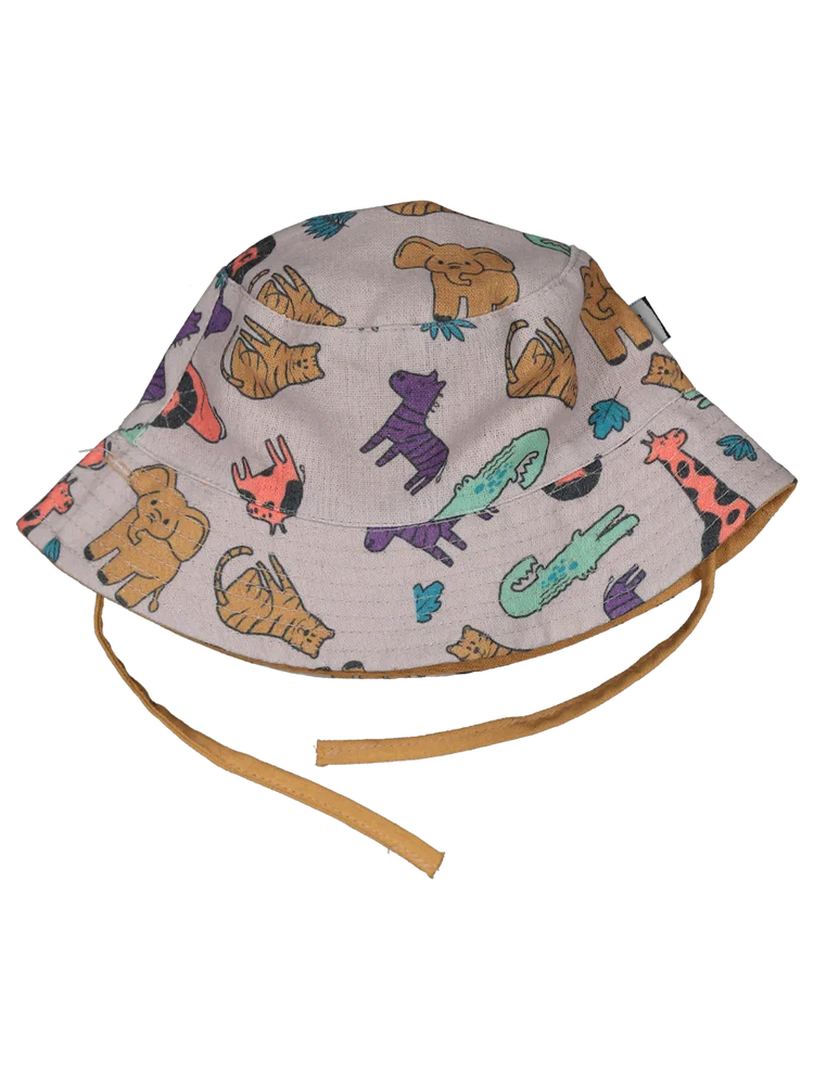 Baby Boys Reversible Bucket Hat Zoo