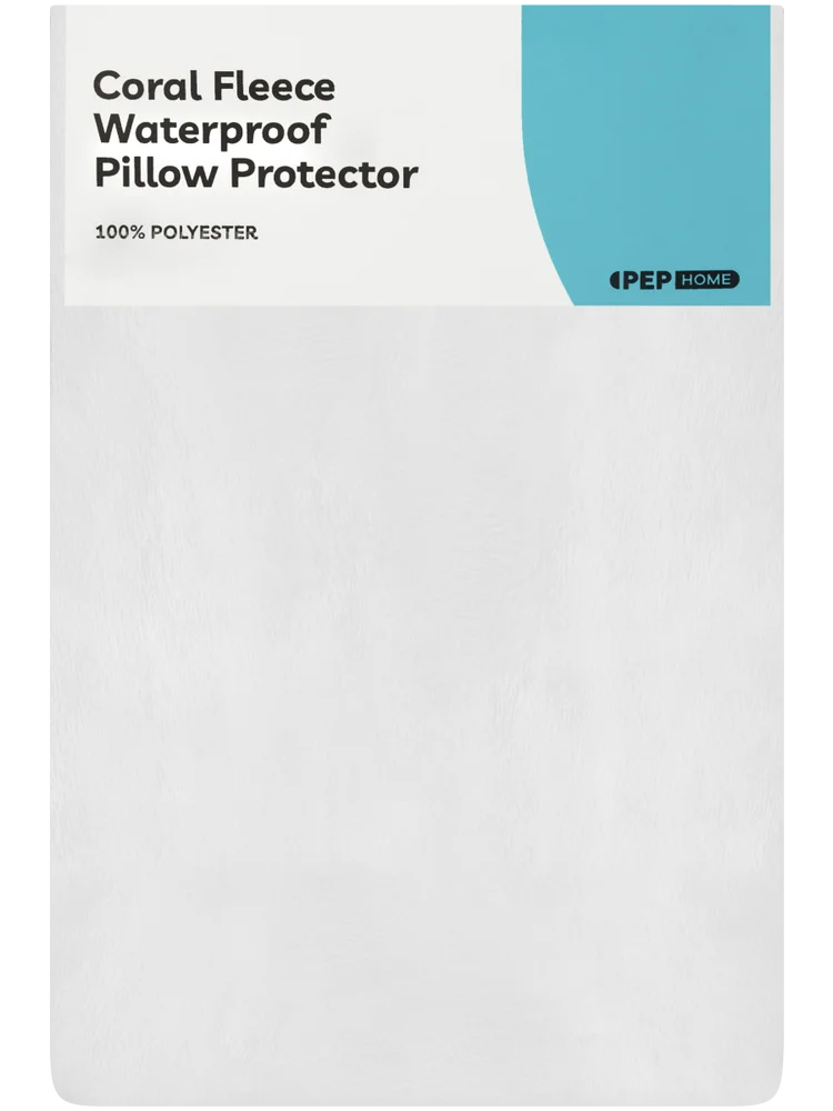 Coral Fleece Waterproof Pillow Protector (2)