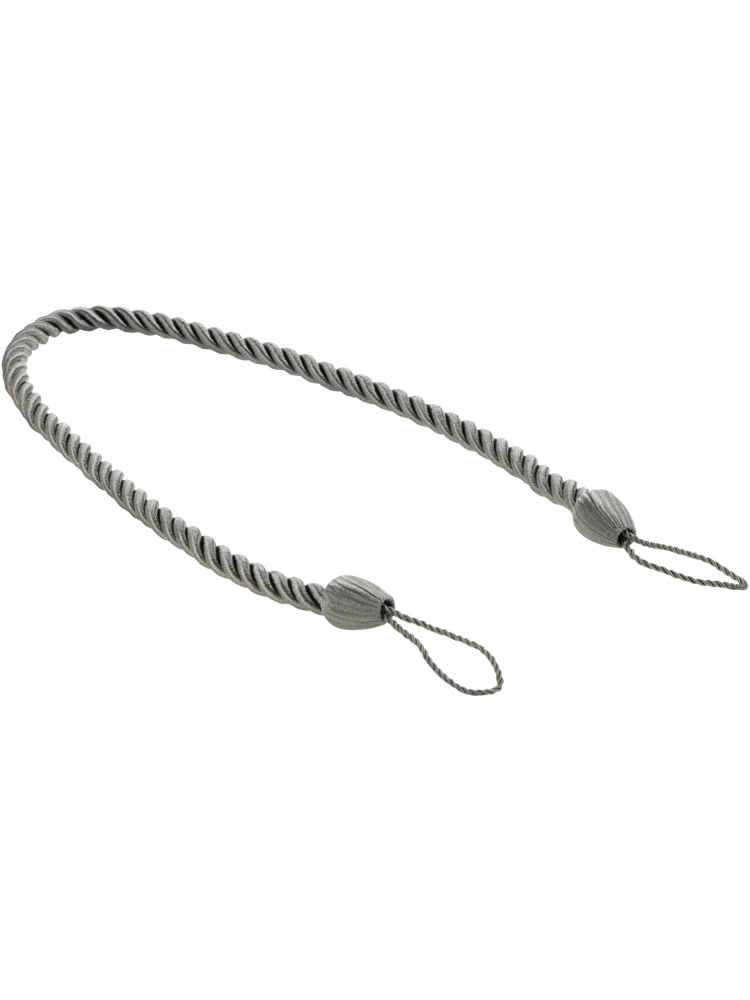Charcoal Rope Curtain Tieback