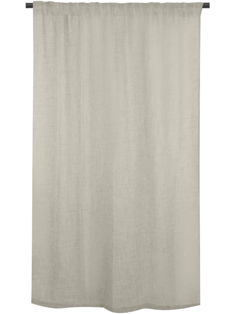 Cream Unlined Basketweave Curtain