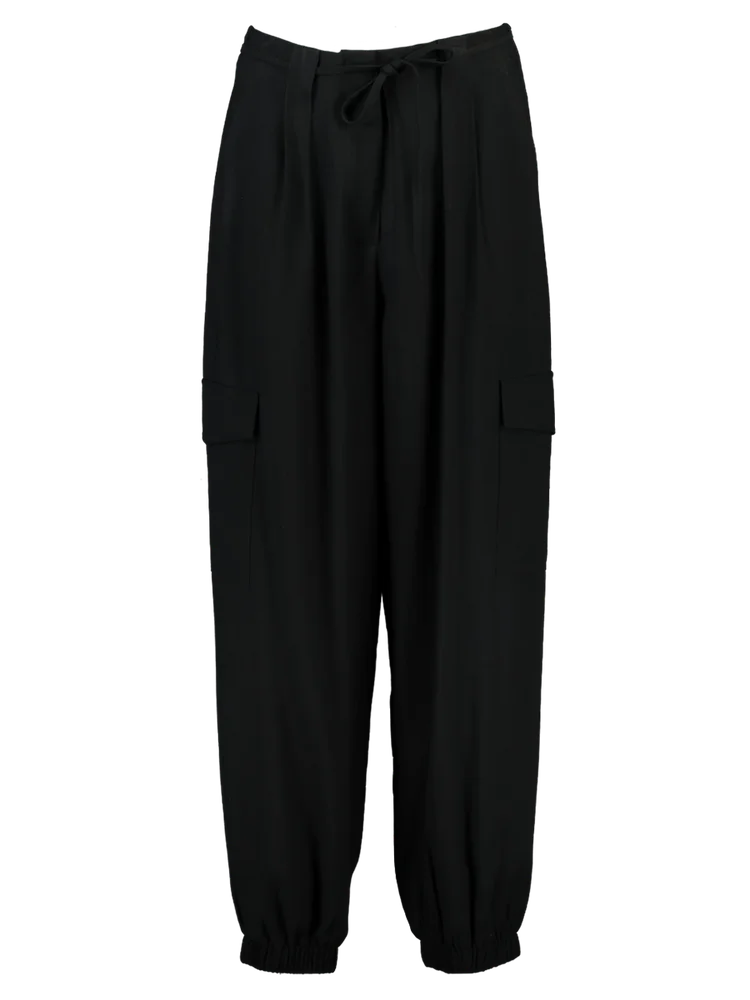Drawstring Black Pants
