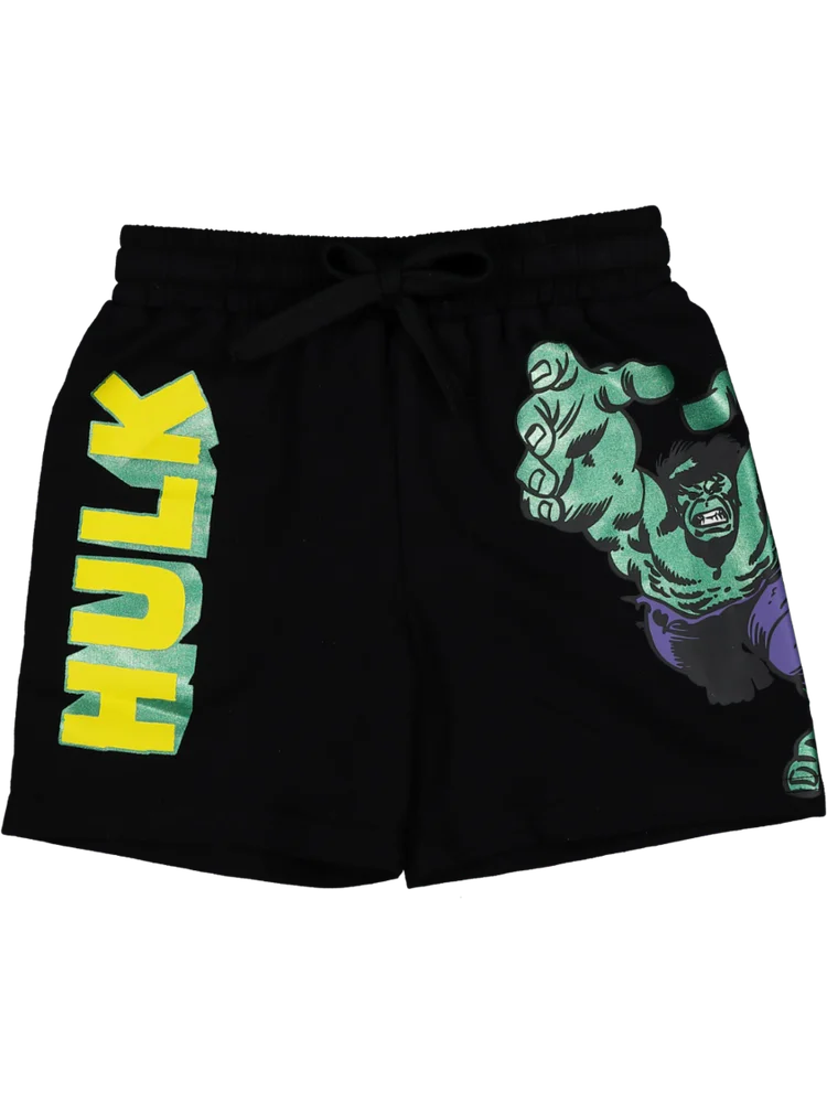 The Incredible Hulk Black Knit Shorts