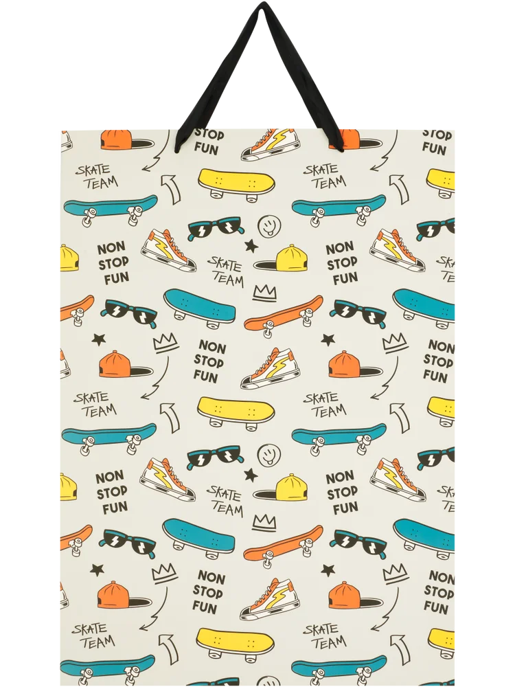 Extra Large Clouds And Skate Gift Bag