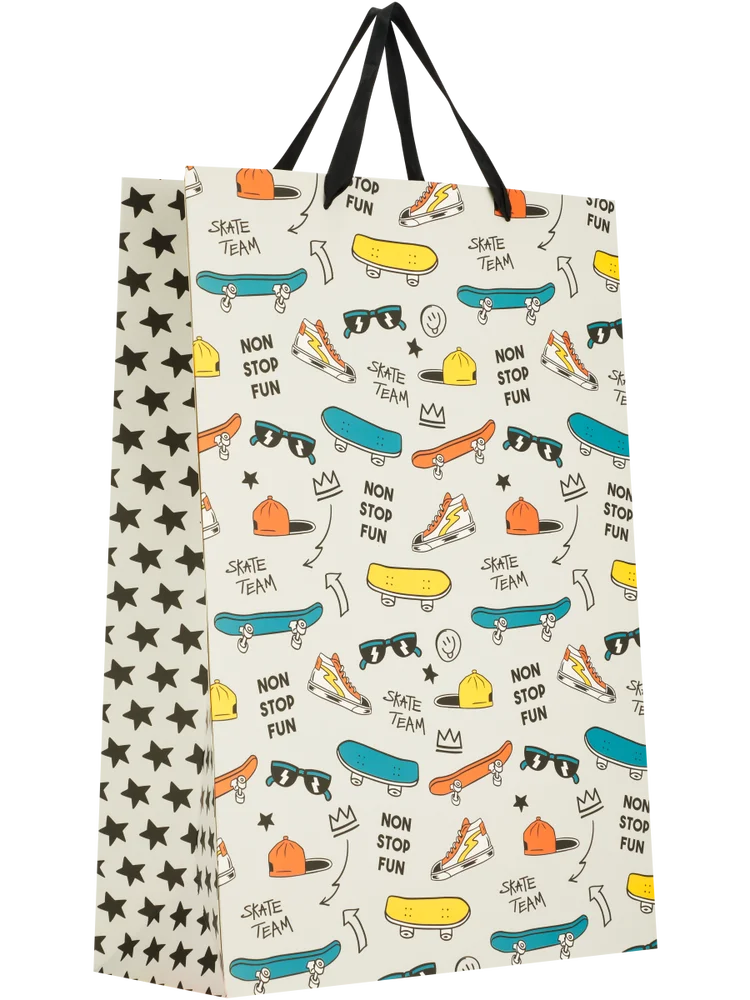 Extra Large Clouds And Skate Gift Bag (2)