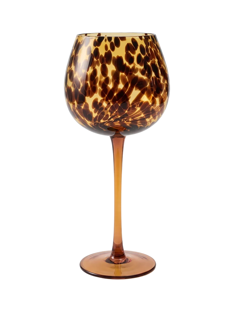 Sneaker Pattern Bottom Buy Tortoiseshell Pattern Glass Goblet 23Cm - Drinkware | PEP