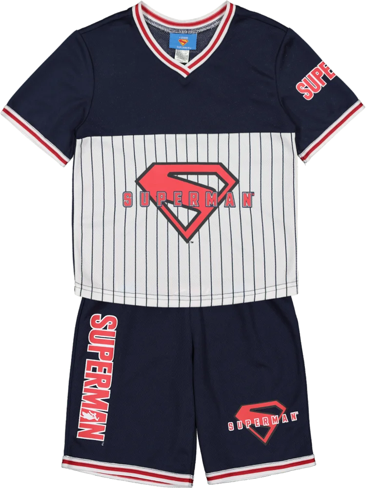 Superman Top And Short Set (1)