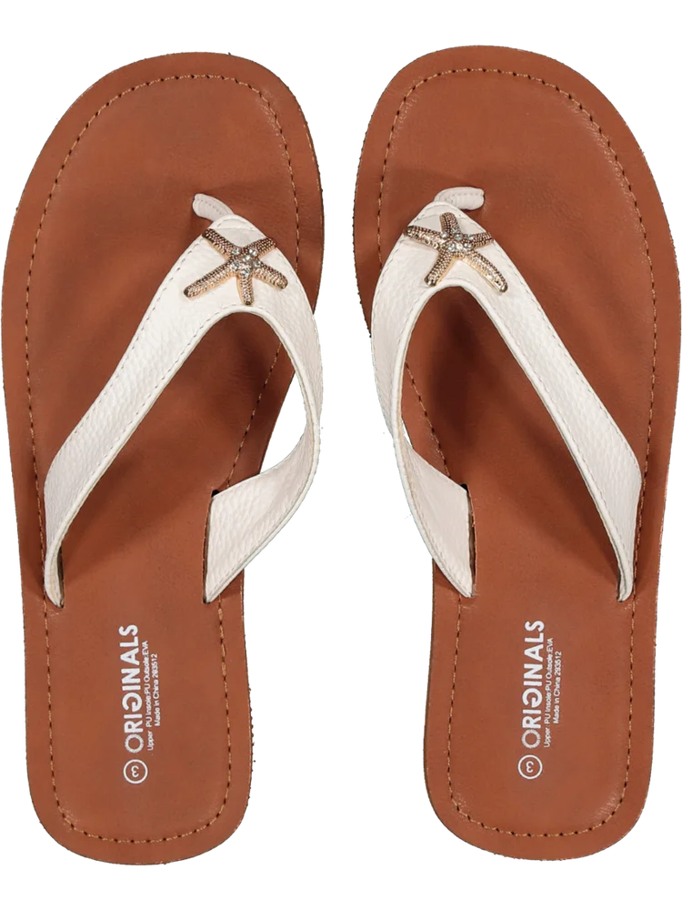 Fashion Faux Leather Flip Flops