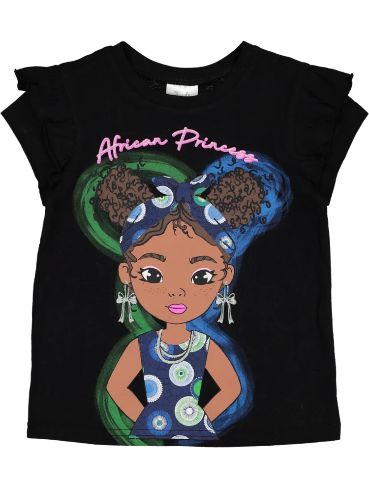 Printed African Princess Heritage T-Shirt