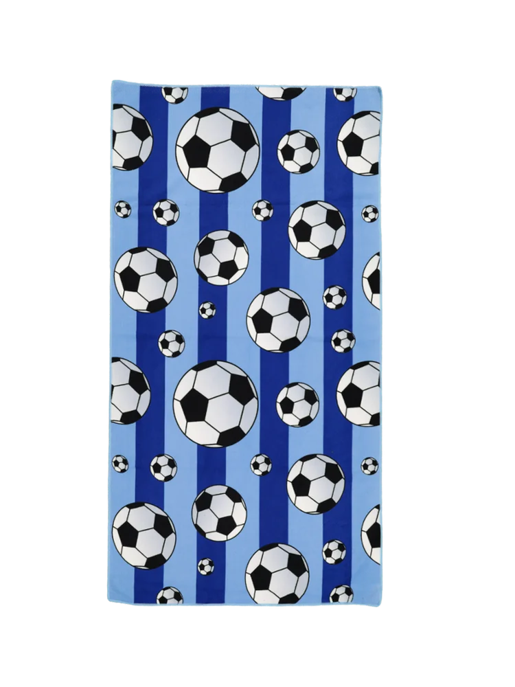 Buy Soccer Print Bath Towel - Towels | PEP