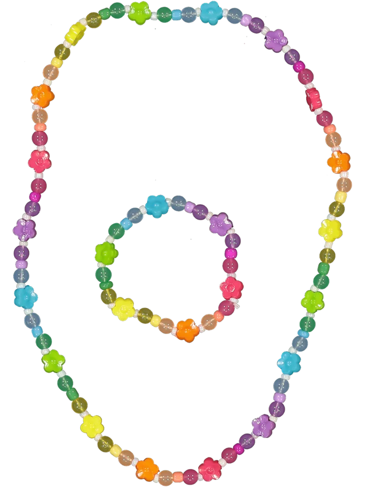 Rainbow Necklace And Band Set