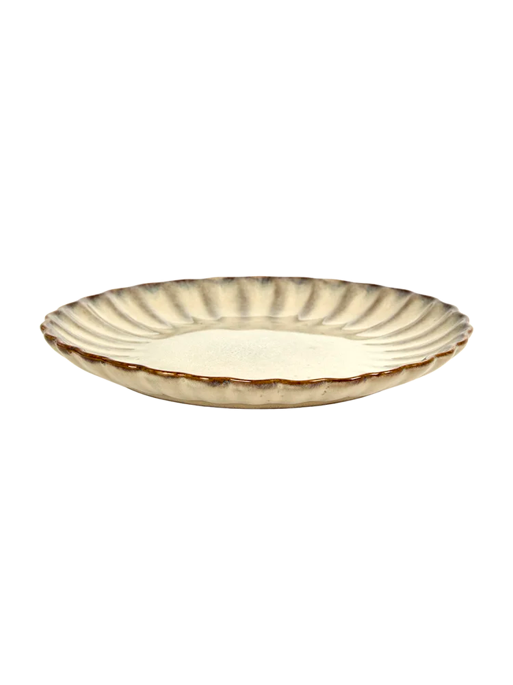 Buy 21Cm Textured Ceramic Dinner Plate - Dinnerware | PEP