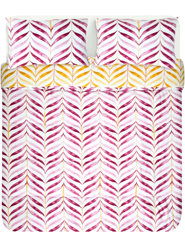 Queen Bed Stripe Printed Comforter