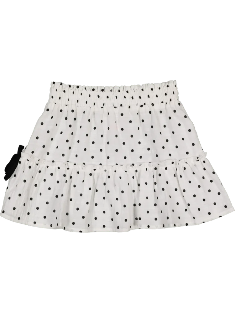 Black And White Woven Skirt