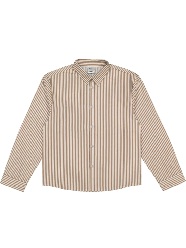 Stripe Long Sleeve Cotton Shirt