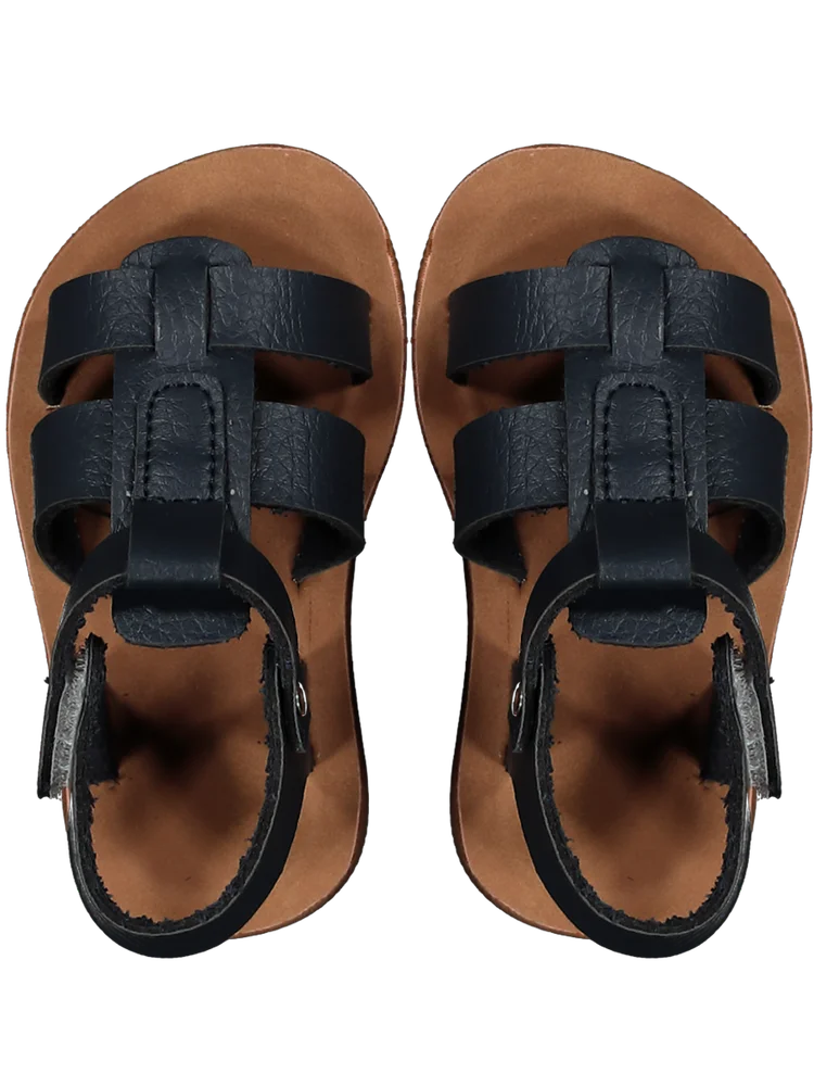 Faux Leather Strap-On Sandals