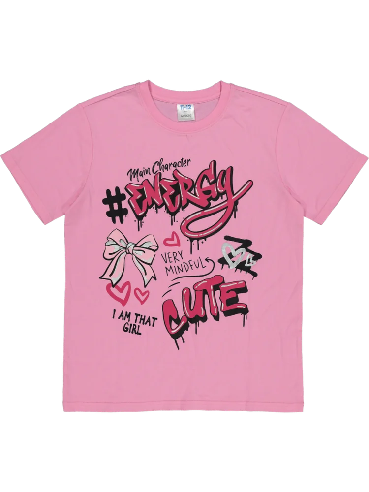 Pink Graphic T-Shirt