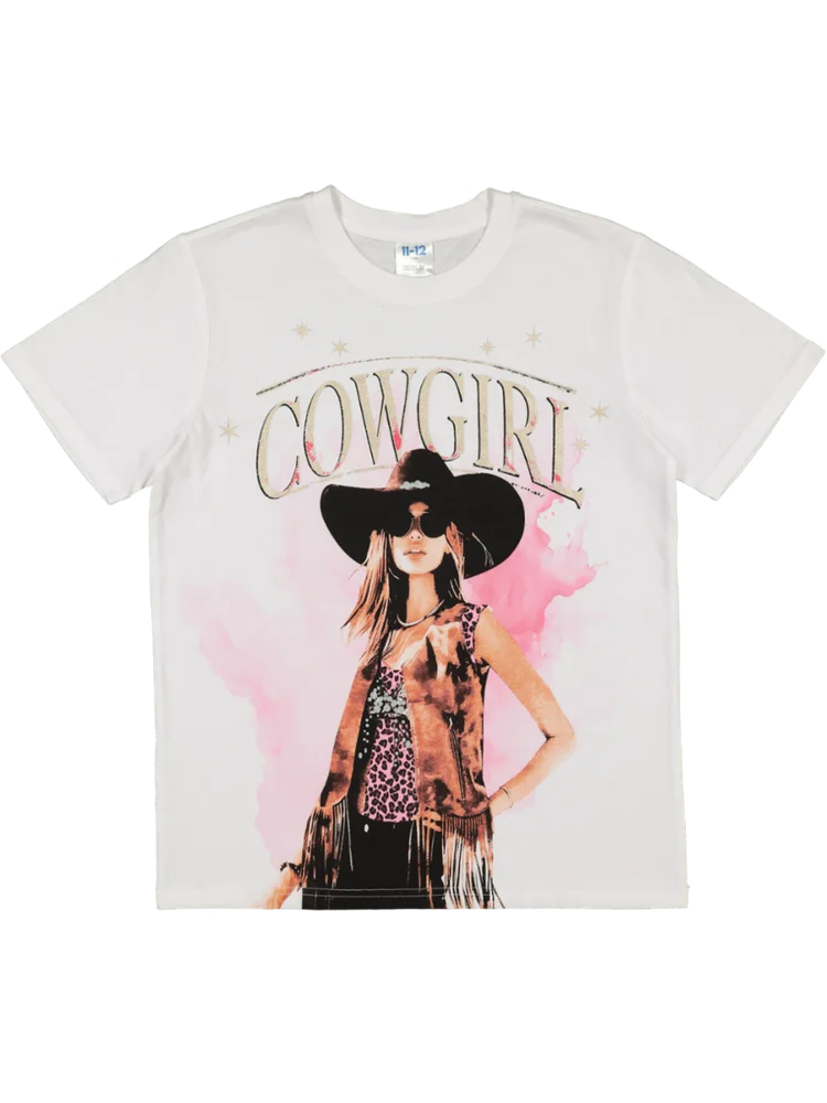 White Cowgirl Oversized T-Shirt