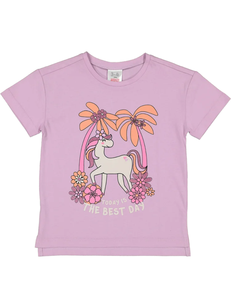 Purple Unicorn Graphic T-Shirt