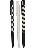 3 Pack Black And White Pens