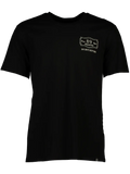Black Embroidered Graphic T-Shirt