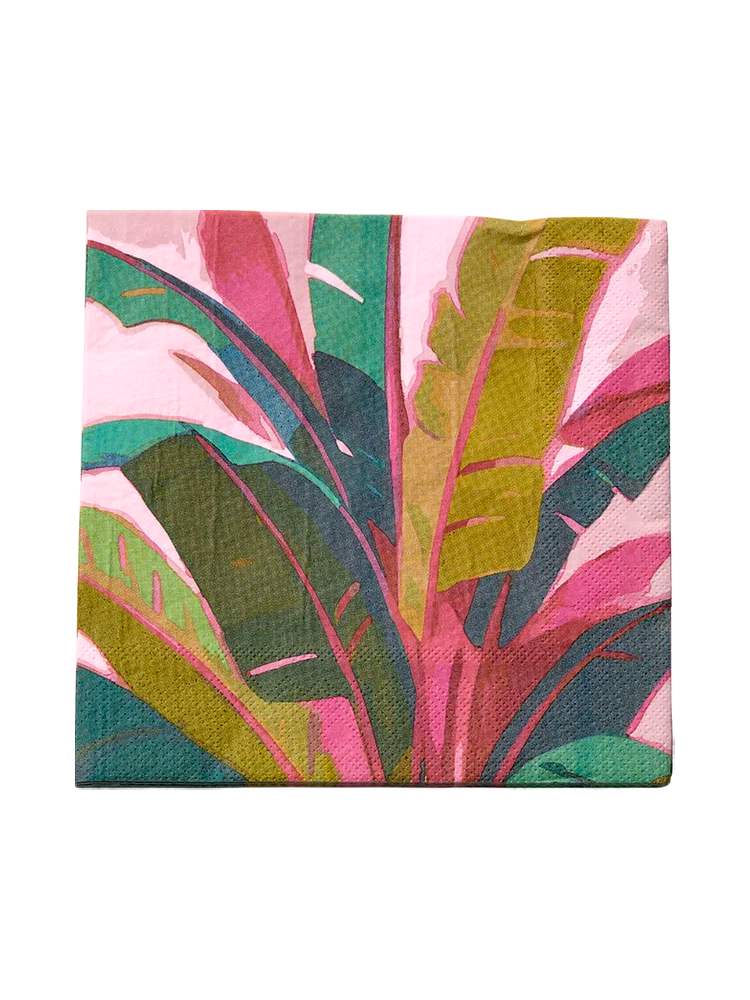 Buy Tropical Leaf Print Paper Serviettes - Dining Accessories | PEP