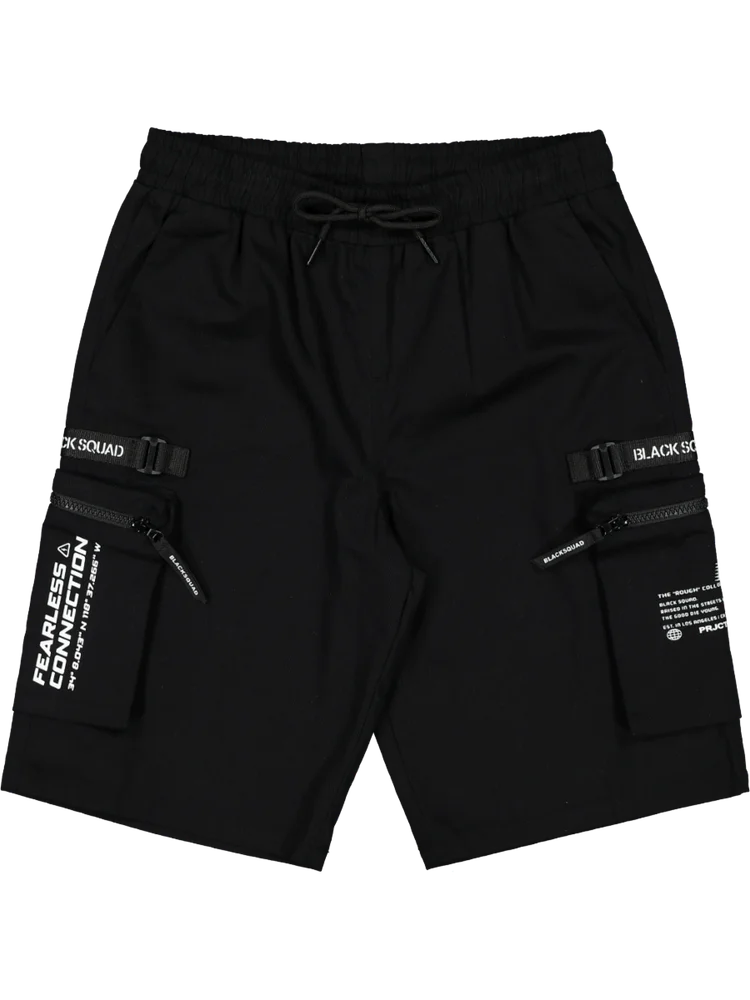 Black Cargo Shorts