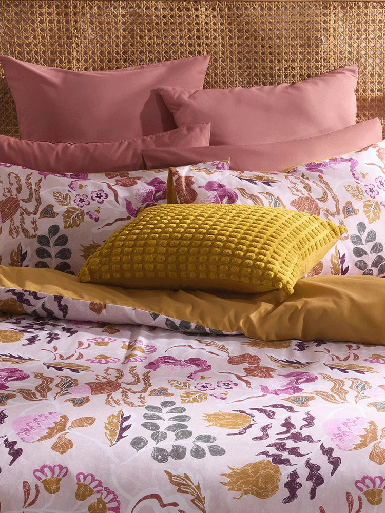 Yellow Pom Pom Scatter Cushion 40x60cm (1)