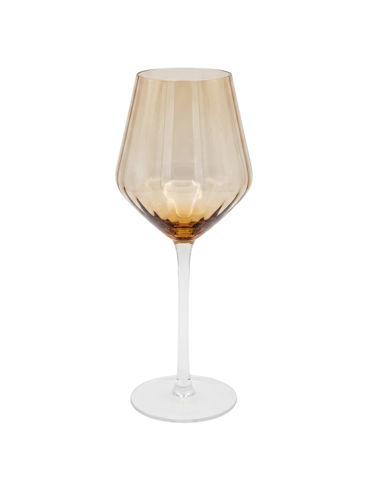 Buy Amber Fluted Wine Glass 24.5Cm - Drinkware | PEP