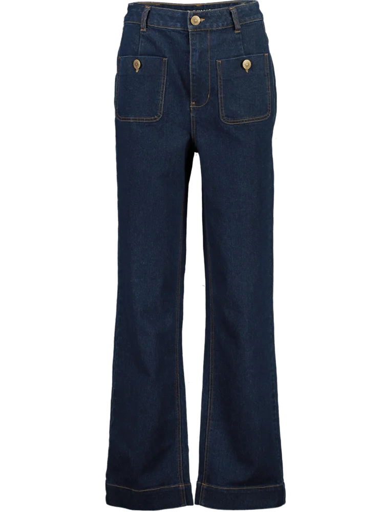 Dark Wash Bootleg Denim