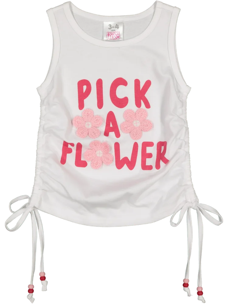 White Drawstring Fashion Vest