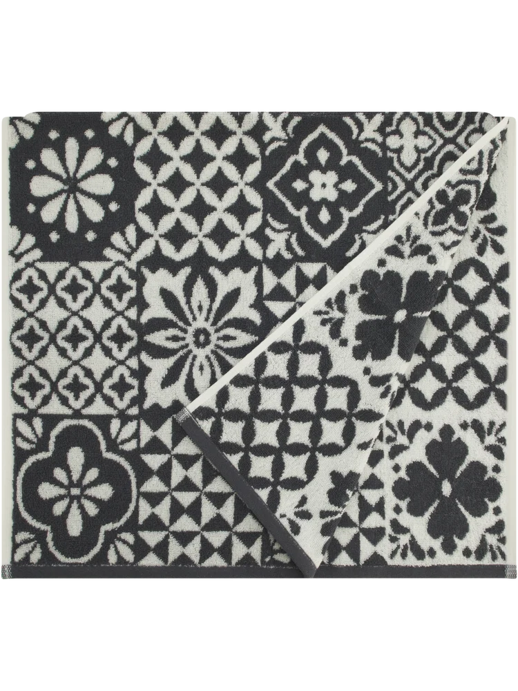 Decorative Charcoal Hand Towel