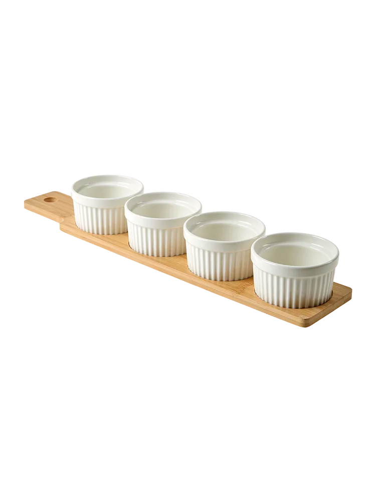 Buy 3-Piece Ramekin Set On Tray - Dinnerware | PEP