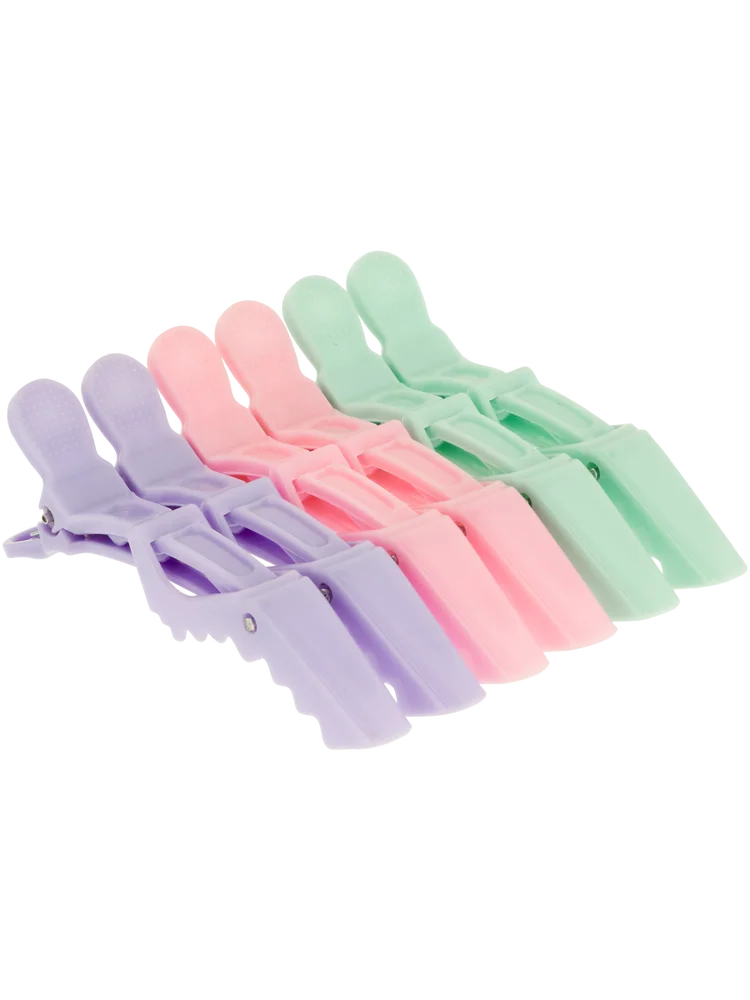 6 Piece Alligator Hair Clips