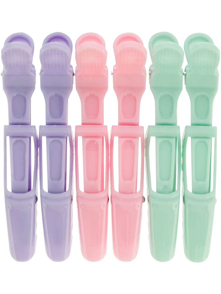 6 Piece Alligator Hair Clips