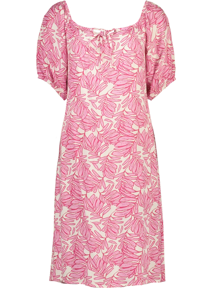 Pink Floral Midi Dress