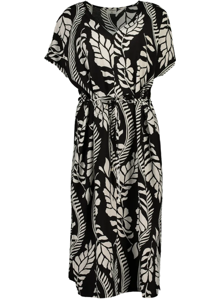 Black And White Midi Dress