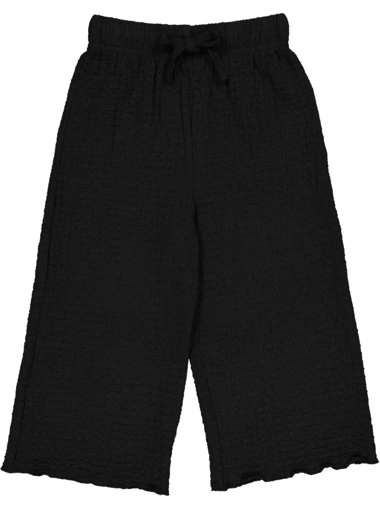 Black Casual Woven Pants