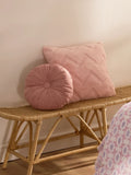Pink Faux Rabbit Fur Scatter Cushion 50x50cm