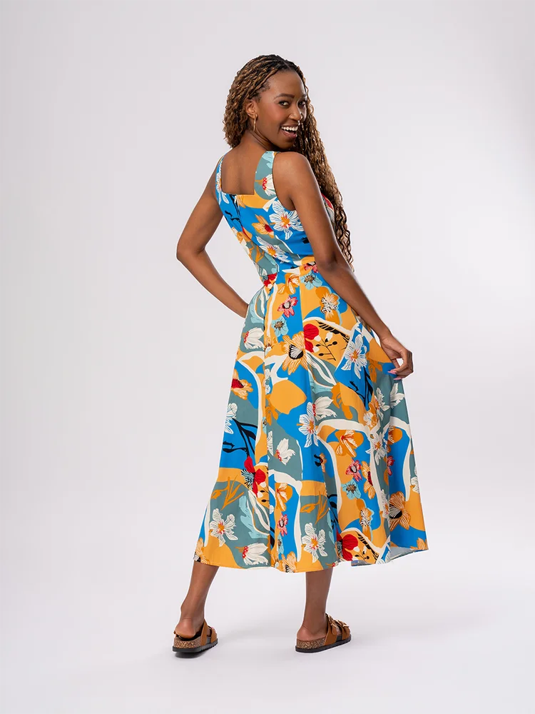 Buy Floral Print Midi Dress - Dresses & Jumpsuits | PEP