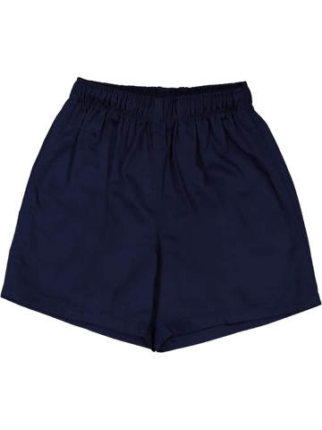 Boys Navy School Drawstring Shorts