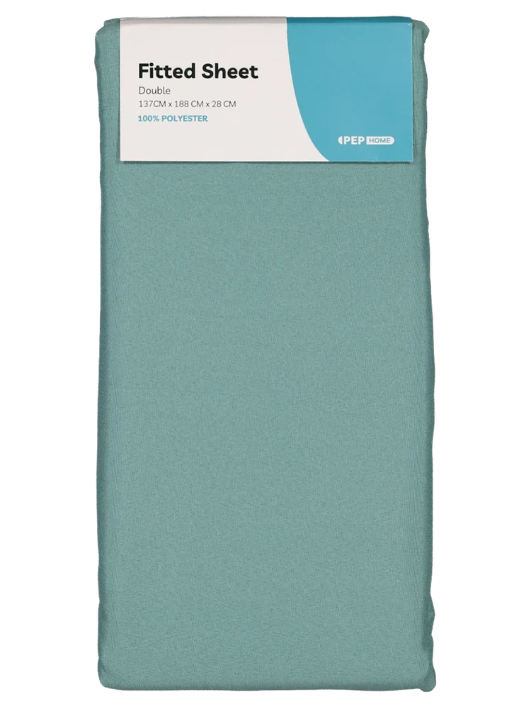 King Bed Green Microfibre Fitted Sheet