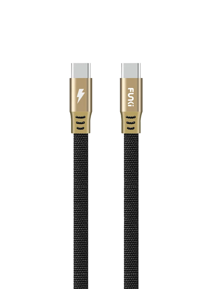 Funki Type C To C Cable Black And Gold