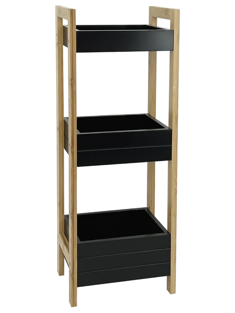 3 Shelf Caddy Black