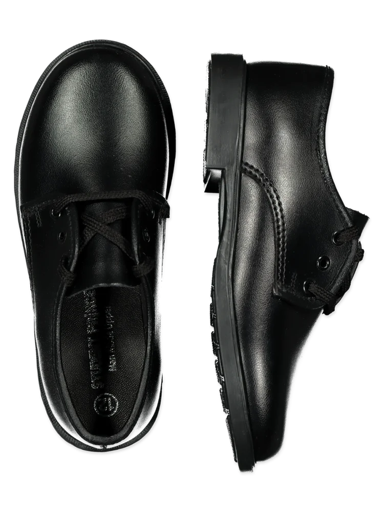 Younger Boys Synthetic Student Prince School Shoes (2)