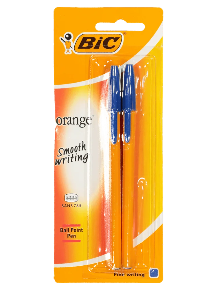 Blue Bic Orange Pens