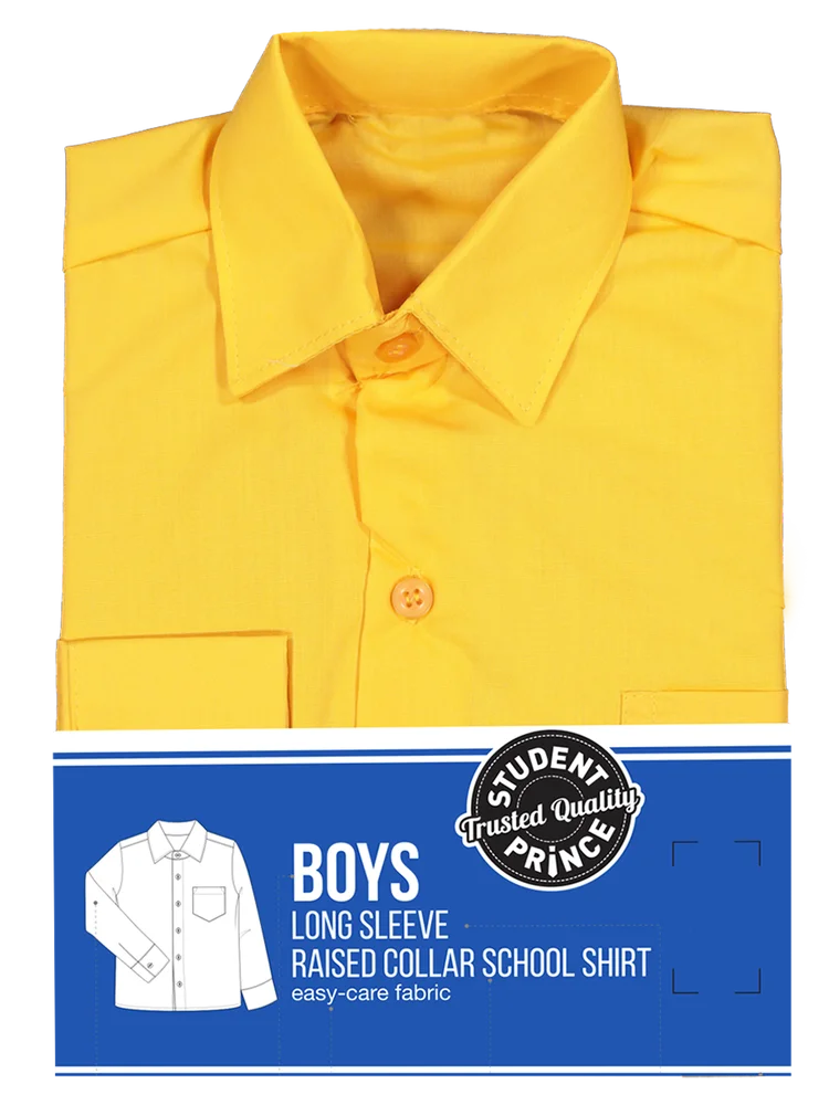 Long Sleeve Primary Raised Collar Shirt
