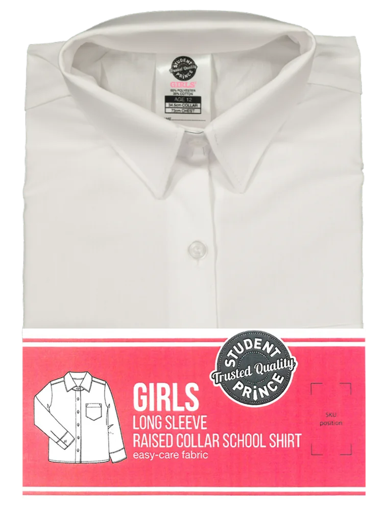 Long Sleeve Primary Raised Collar Shirt