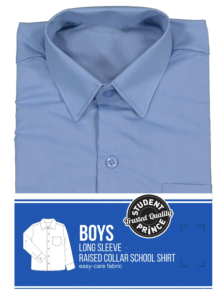 Long Sleeve Primary Raised Collar Shirt